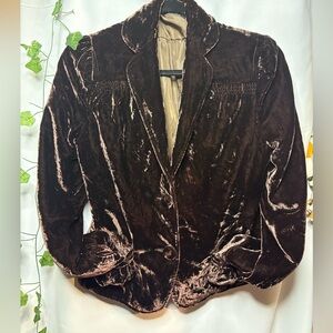Mario Serrani Chocolate Velvet Blazer